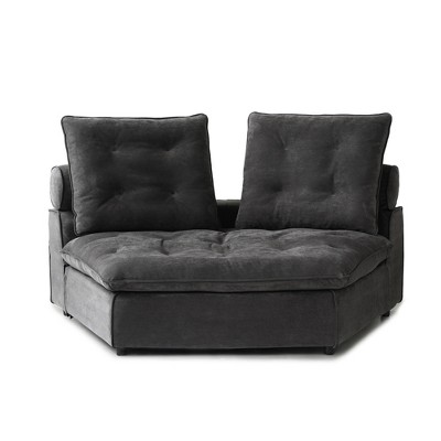 Cloud Modular Sectional Sofa,Maimi Sofa,Luxury Velvet Couch Sofas for Living Room,74inch Corner Seater