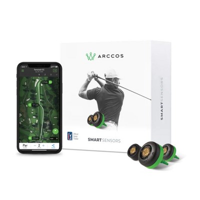 Arccos A.I. Powered Golf GPS Smart Sensors and Rangefinder | Includes 13 Club Sensors and 1 P3 Putter Sensor (GEN 3+) | Accurate Golf Shot Tracking