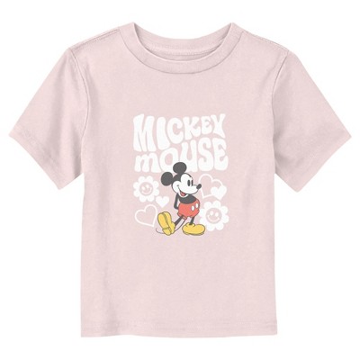 Mickey & Friends Groovy Hearts and Flowers T-Shirt