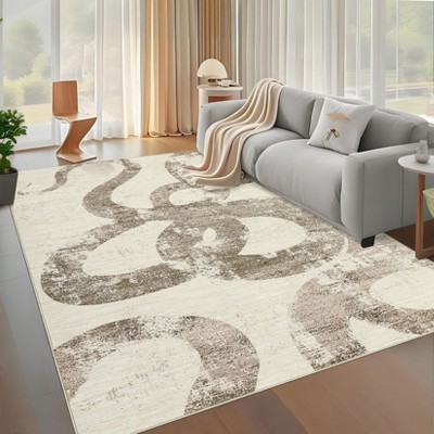 Snake Pattern Washable Rugs for Living Room Soft Low-Pile Foldable Thin Carpet for Bedroom Dining Home Decor
