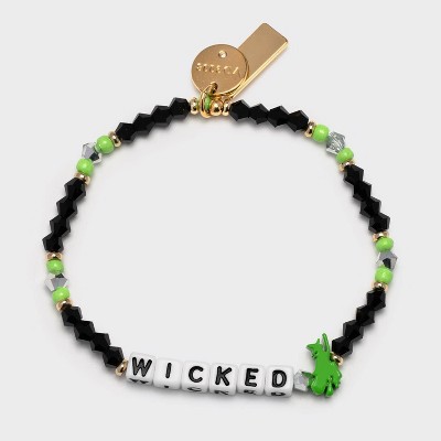 Wicked x Little Words Project Wicked Beaded Bracelet - Black
