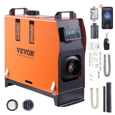 VEVOR Diesel Air Heater All-in-one 12V 5KW LCD for Car RV, Orange