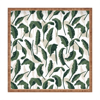 Marta Barragan Camarasa Simple tropical nature G Square Bamboo Tray - Deny Designs