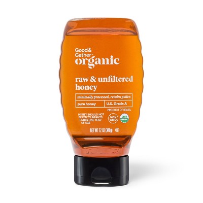 Organic Raw Unfiltered Pure Honey - 12oz - Good & Gather™