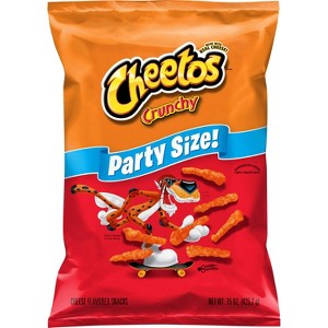 Cheetos Crunchy Cheese Flavored Party Size Snacks - 15oz - 1 of 4