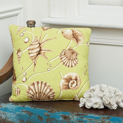 C&F Home Calypso Shells Coastal Decorative Decorative Accent Pillow, 14" x 14"