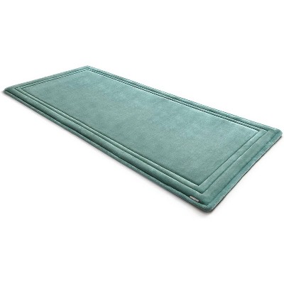 MICRODRY SoftLux Framed Memory Foam Bath Mat with Skid Resistant Base