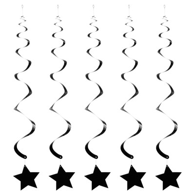 Unique Bargains Stars Hanging Party Decoration Foil Fringe Backdrop Curtains 20 Pcs