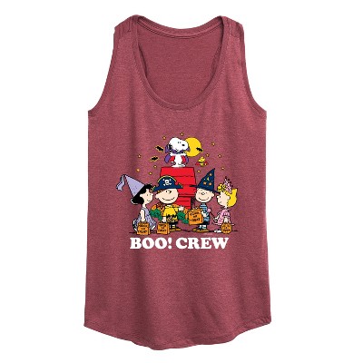 Women's - Peanuts - Boo Crew Graphic Racerback Tank