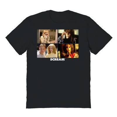 SCREAM Men Scream Screencaps White Short Sleeve Graphic Cotton T-Shirt