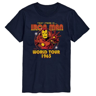 Men's - Marvel - Iron Man Band Tee Style Short Sleeve Graphic T-Shirt