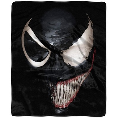Marvel Comics Venom Symbiote All Smiles Spider-Man 46"x60" Fleece Throw Blanket