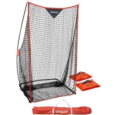 GoSports Football 7 ft x 4 ft Kicking Net - Sideline Practice for Punting or Place Kicks, Ultra-Portable Design with Weighted Sandbag