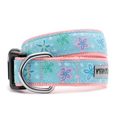 The Worthy Dog Starfish Floral Adjustable Dog Collar