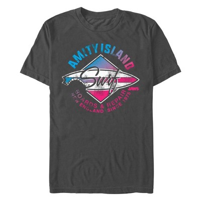 Men's Jaws Amity Island Surfboard Repair T-Shirt