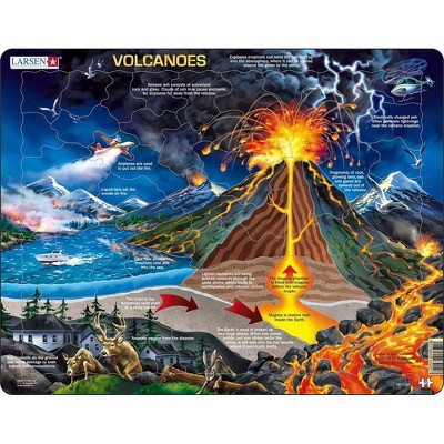 Springbok Larsen Volcanoes Children's Jigsaw Puzzles 70pc: Nature Science Toy, Memory & Creative Skills