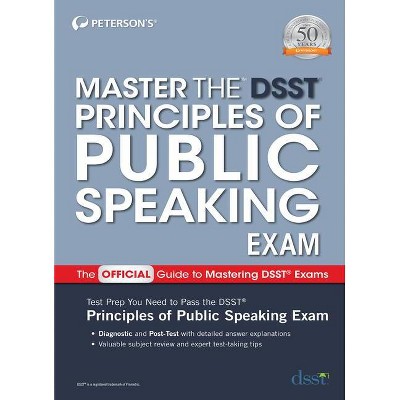 Master the DSST Principles of Public Speaking Exam - by  Peterson's (Paperback)