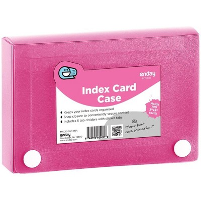 Enday 3" X 5" Index Card Case