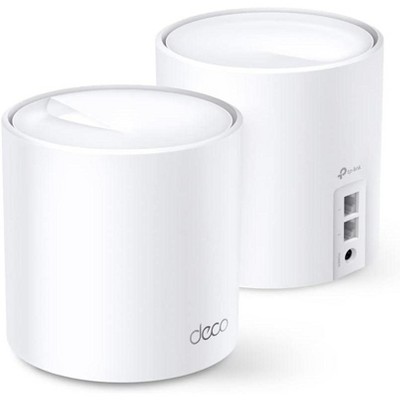 Refurbished: TP-Link Wi-Fi 6 AX3000 Mesh Router System 2- Mesh Routers Deco W6000(2-Pack) 5,000 sq. ft. of Wi-Fi - Manufacturer Refurbished