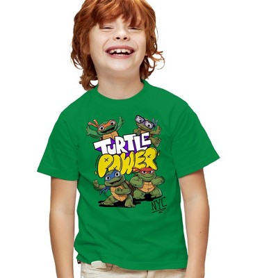 Teenage Mutant Ninja Turtles: Mutant Mayhem Turtle Power Cute Kids T Shirt For Youth, Kelly Green