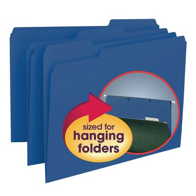 Smead Interior File Folder, 1/3-Cut Tab, Letter Size, 100 per Box