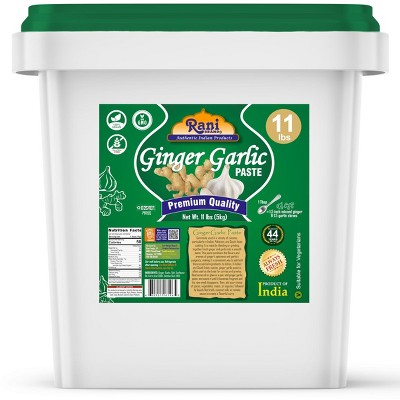 Ginger Garlic Cooking Paste - 176oz (11lbs) 5kg - Rani Brand Authentic Indian Products