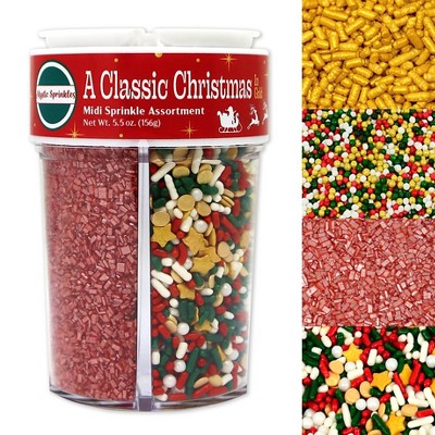 Mystic Sprinkles A Classic Christmas in Gold Midi Sprinkle Assortment 5.5oz