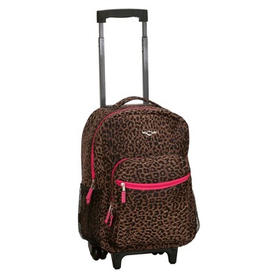 Rockland Roadster Rolling Backpack - Animal Prints