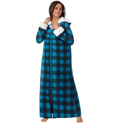 Dreams & Co. High Pile Fleece-Lined Long Hooded Robe