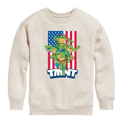 Boys' - Teenage Mutant Ninja Turtles - USA Turtles Graphic Long Sleeve Fleece Sweatshirt