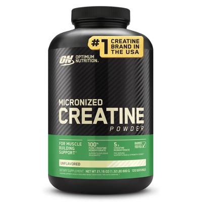 Optimum Nutrition Creatine Monohydrate Powder - Unflavored - 600g - 120 Servings