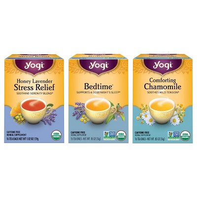 Yogi Tea - Relaxation and Stress Relief Variety Pack Sampler -  48 ct, 3 Pack