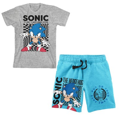 Sonic The Hedgehog Main Character Boy's Tee And Shorts Set