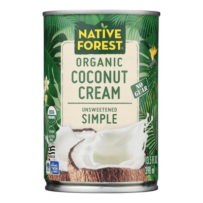 Native Forest Organic Coconut Cream Unsweetened Simple - Case of 12/13.5 fz