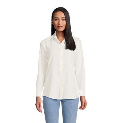 Lands' End Women's Pinwale Cord Long Sleeve Shirt