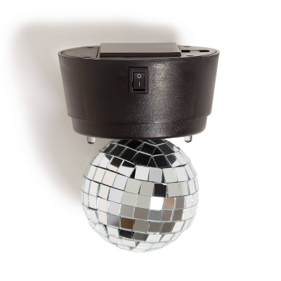 U Brands Magnetic LED Disco Ball Light Silver