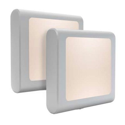 Link Dimmable Night Light With Auto On/Off Sensor Plug In Warm Light Energy Saving Slim Design