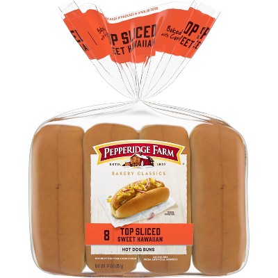 Pepperidge Farm Bakery Classics Top Sliced Sweet Hawaiian Hot Dog Buns - 14oz/8ct