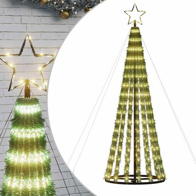 vidaXL LED Christmas Tree Light Cone Holiday Ornament Xmas Decoration 275 LEDs