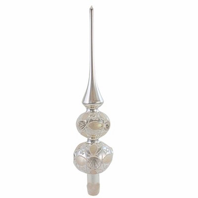 Sbk Gifts Holiday 13.0 Inch Silver And Opal Lace Finial Christmas Tree Topper , Tree Topper Christmas Wedding (1PC)