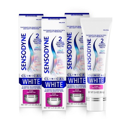 Sensodyne Clinical White Stain Protector Toothpaste - 3.4oz