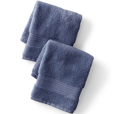 Lands' End Turkish Quick-Dry Cotton Wash Cloth Set