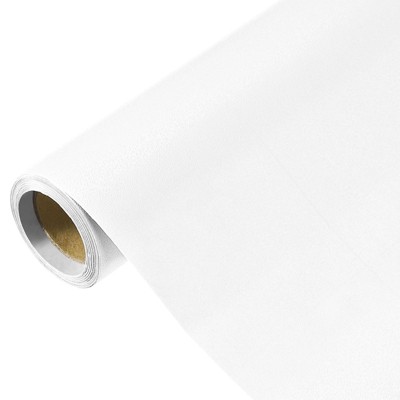Unique Bargains Wallpaper, Peel and Stick Wallpaper Contact Paper Solid Color Vinyl Self-Adhesive Wall Paper Decorative White 118" x 15.7"