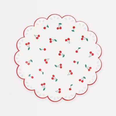 Meri Meri Cherry Pattern Side Plates (Pack of 8)
