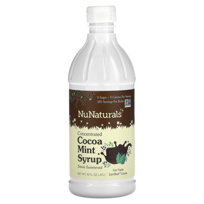 NuNaturals Concentrated Cocoa Mint Syrup, 16 fl oz (0.47 l)