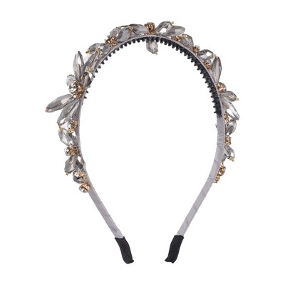 Unique Bargains Women's Faux Crystal Rhinestones Headband 1 Pc