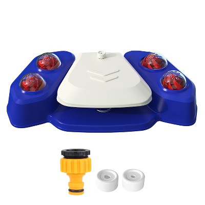iMountek"Multifunctional Dog Water Fountain: Automatic Pet Dispenser with Step-on Activated Sprinkler"Blue