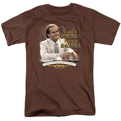 Cheers Shrink Drinking Adult T-Shirt Coffee