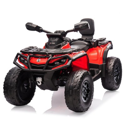 24V Kids Ride On Car,2 Seater Licensed Can-Am Electric ATV Car for Kids,4 Wheeler 4WD Ride On Electric Toy Car