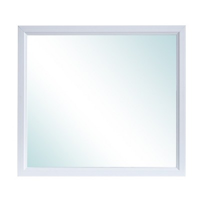Passion Furniture Glasgow 39 in. W x 35 in. H Rectangle Framed Dresser Mirror